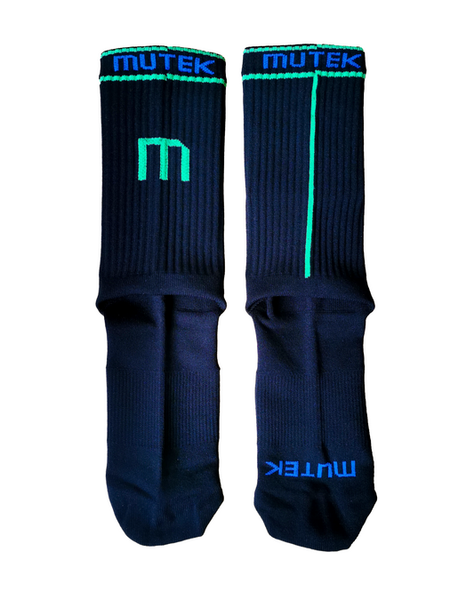 Socks (Black + Green/Blue) | Cadie Desbiens-Desmeules