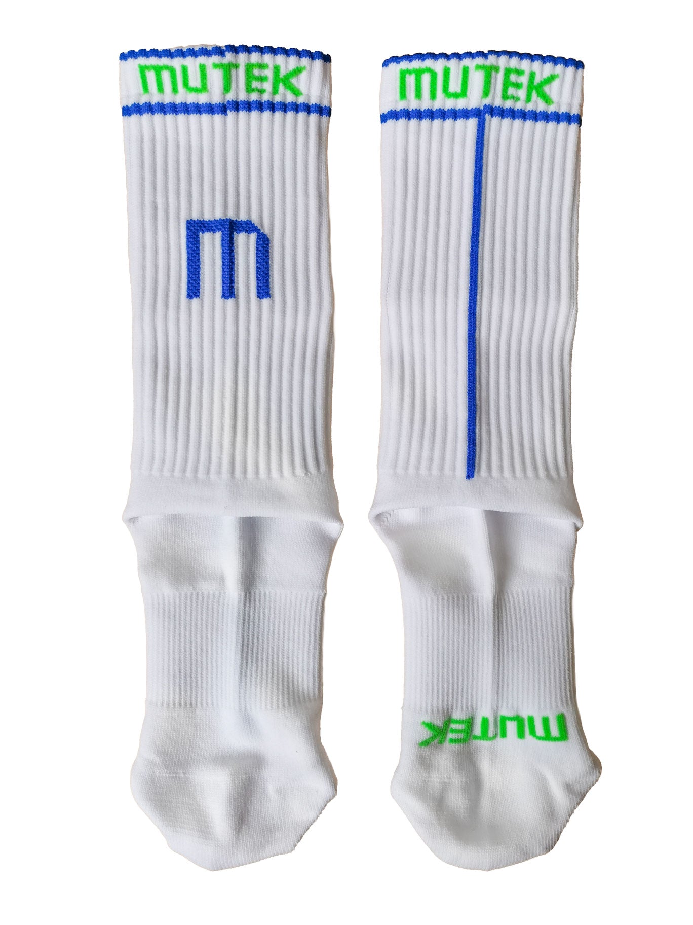 Socks (White + Green/Blue) | Cadie Desbiens-Desmeules