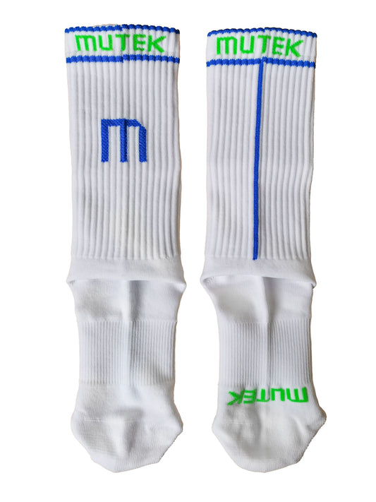 Socks (White + Green/Blue) | Cadie Desbiens-Desmeules