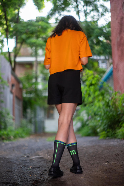 Socks (White + Green/Blue) | Cadie Desbiens-Desmeules